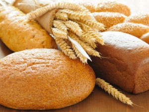 Assorted breads and cereals